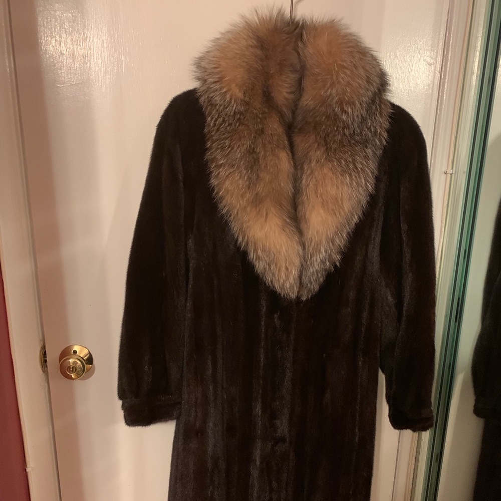 Mink Coat with Fox Hood